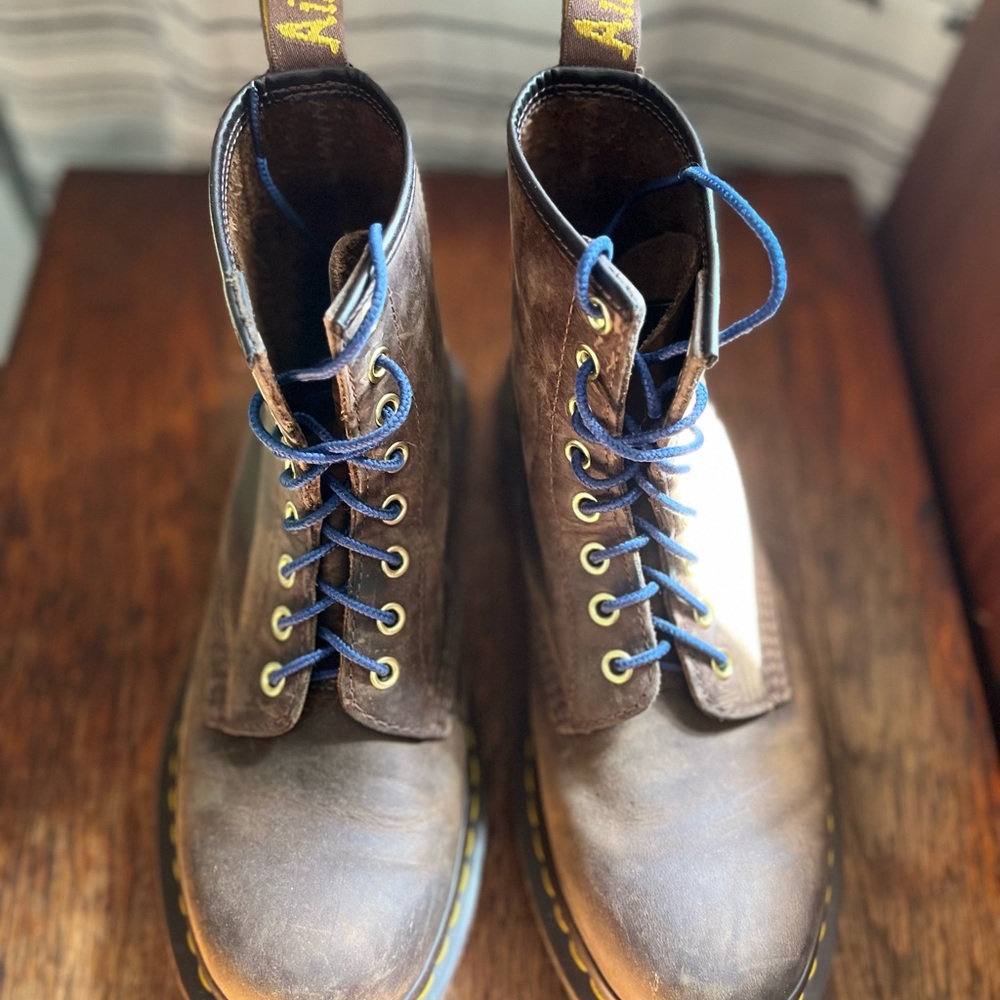 Dr Martens brown boots